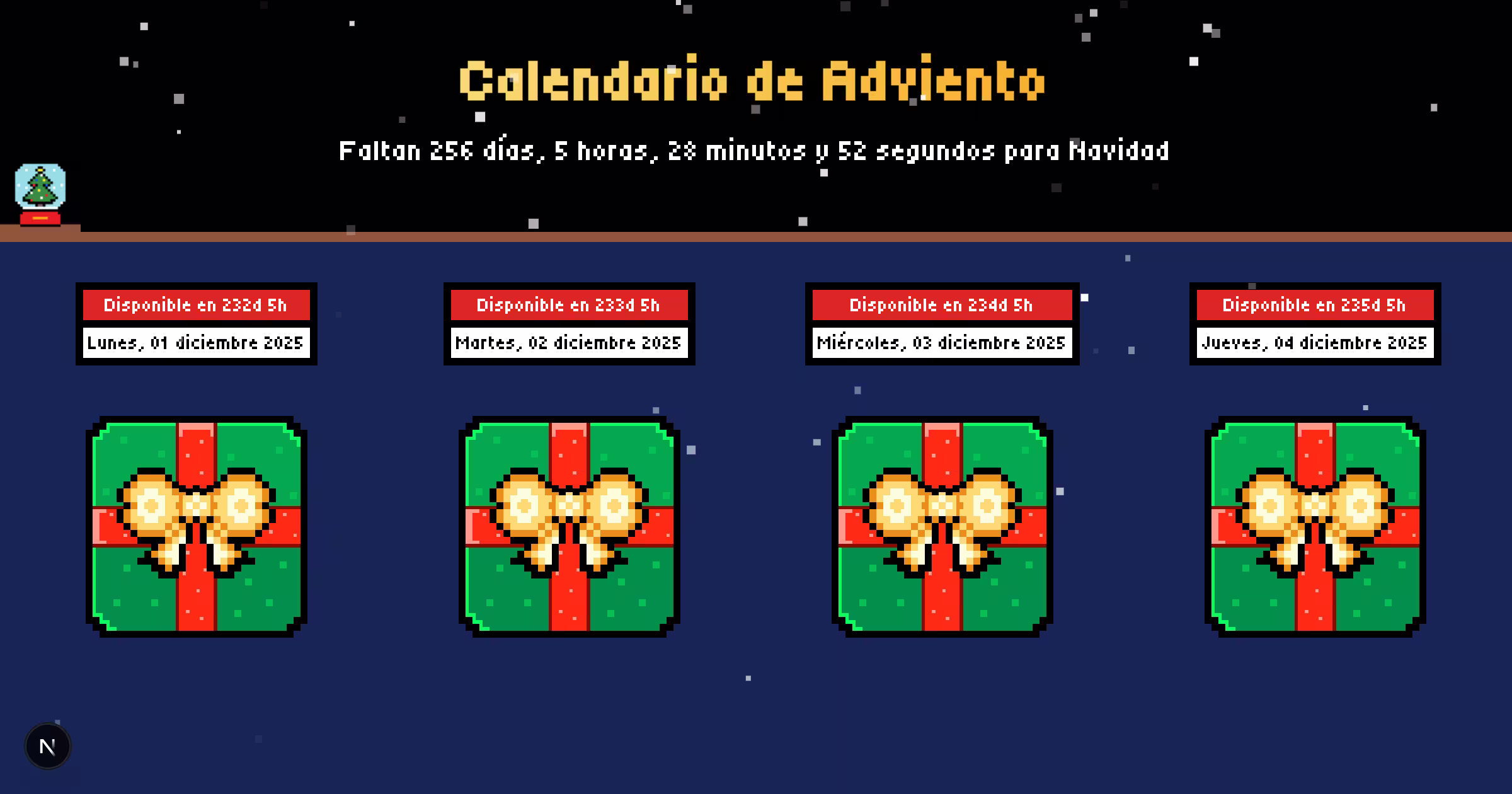 Calendario de Adviento Interactivo