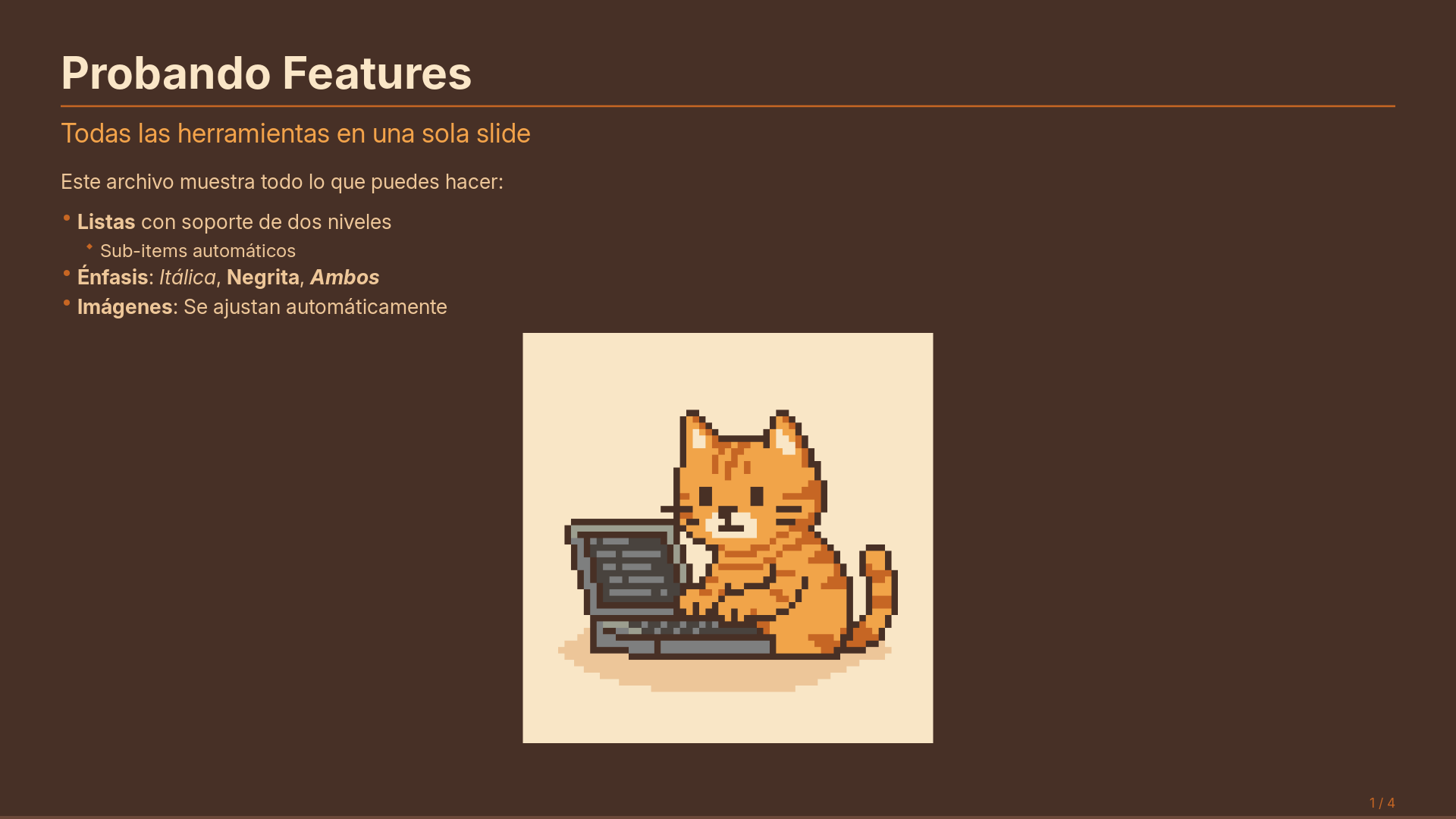 Vista previa del tema Ambercat