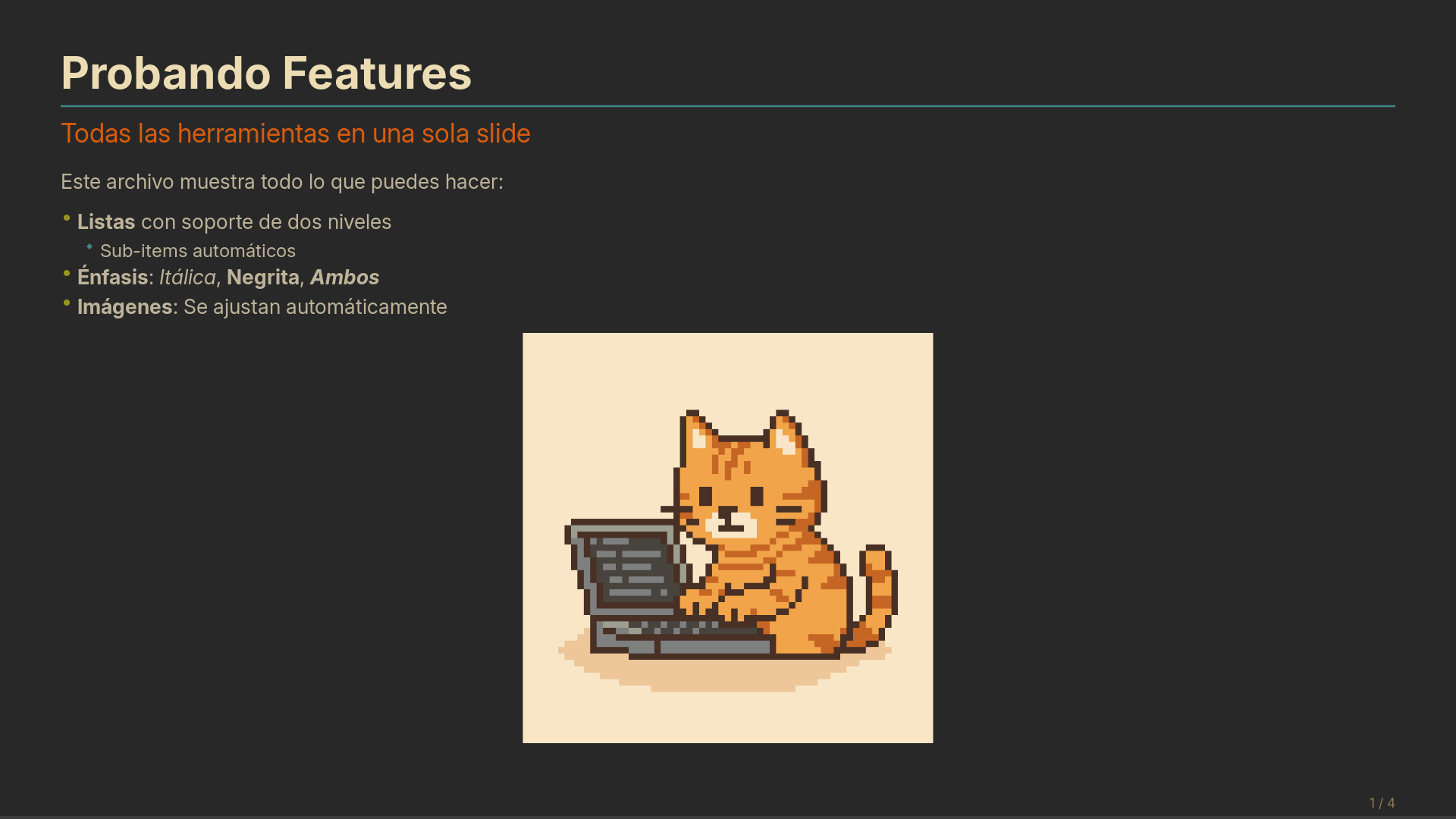 Vista previa del tema Gruvbox