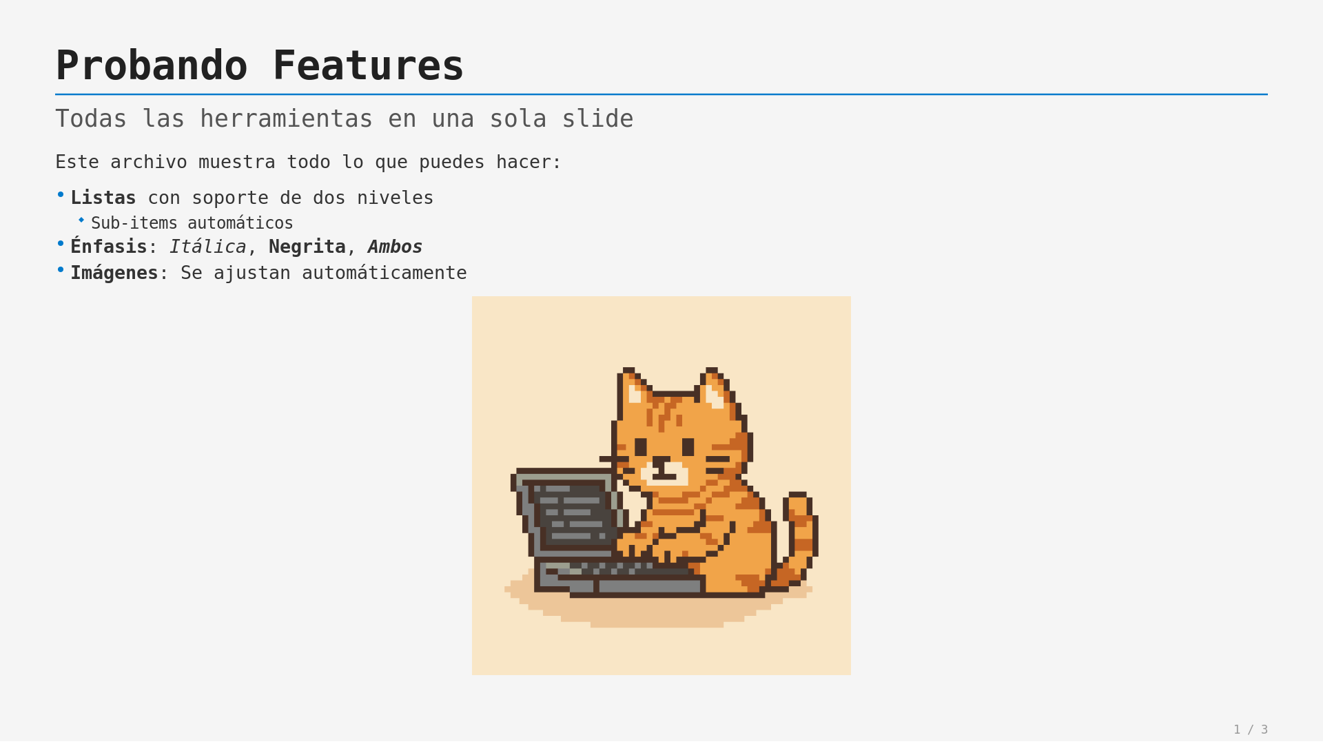 Vista previa del tema Light