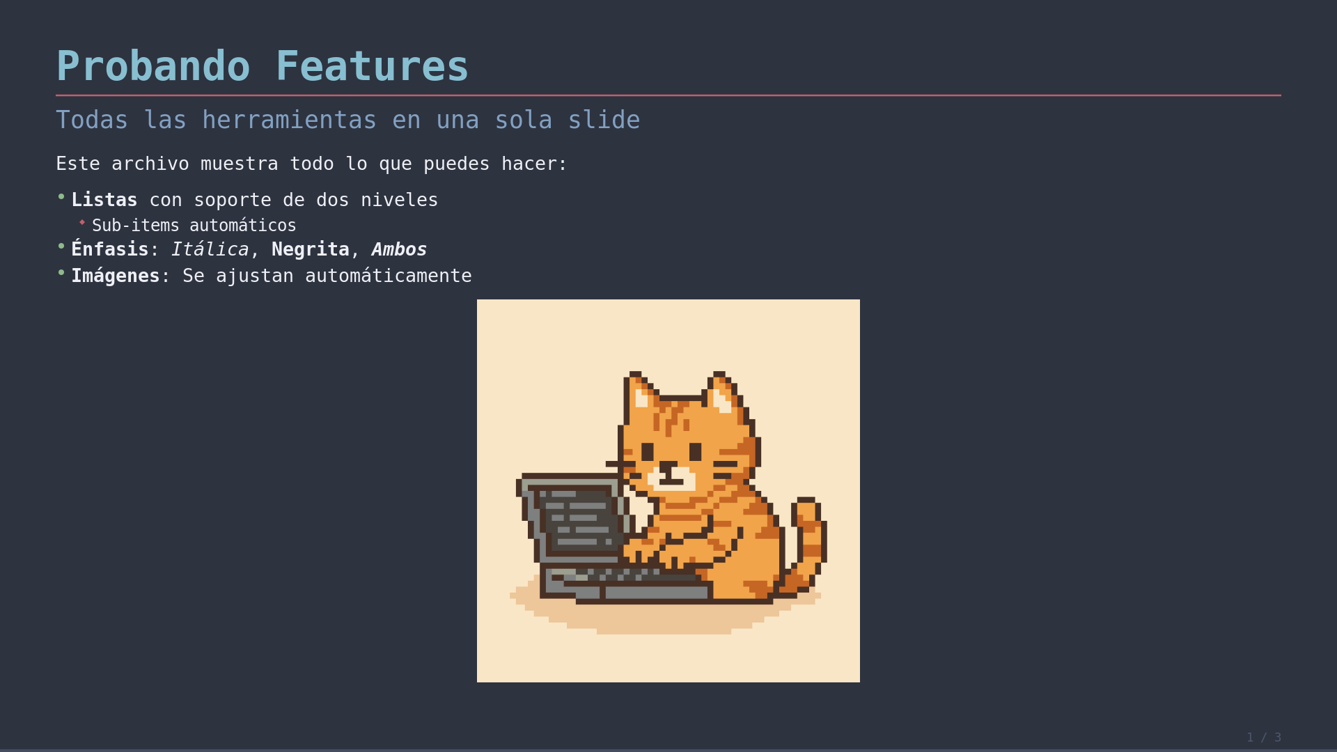 Vista previa del tema Nord